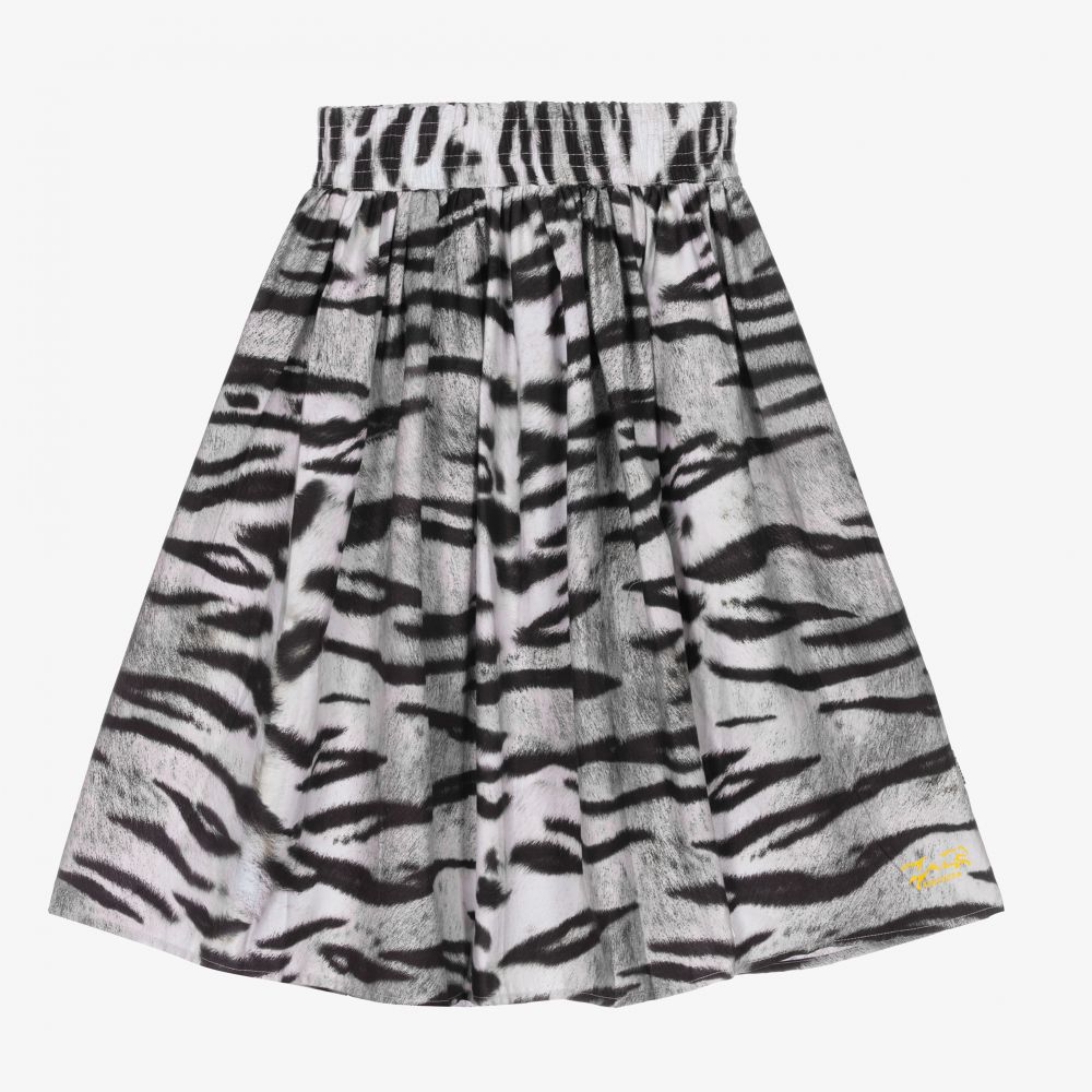 Molo - White Panthera Tiger Skirt | Childrensalon