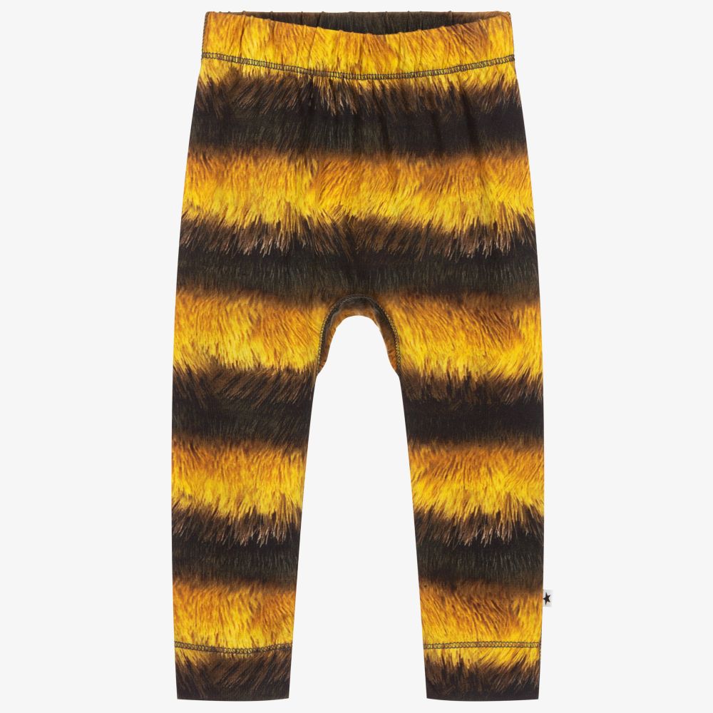 Molo-Yellow & Black Organic Joggers | Childrensalon Outlet