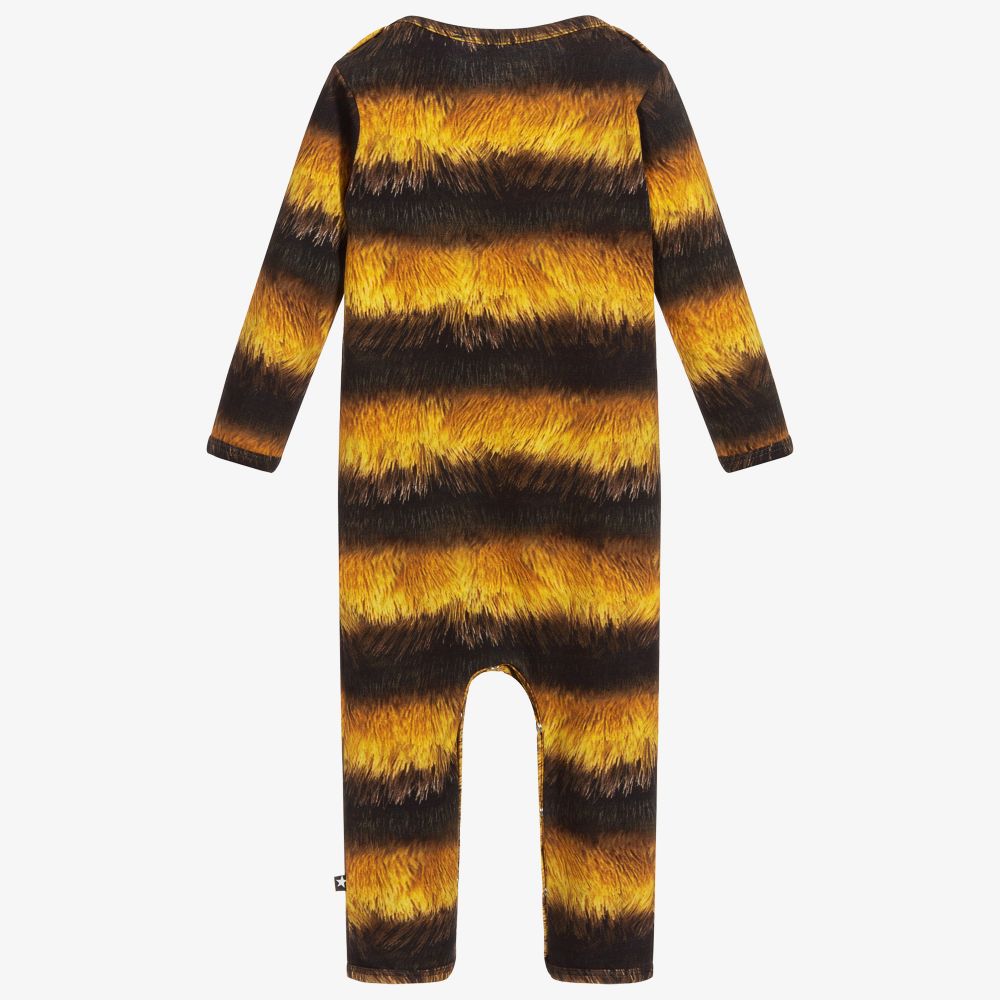 Molo-Yellow & Black Organic Romper | Childrensalon Outlet