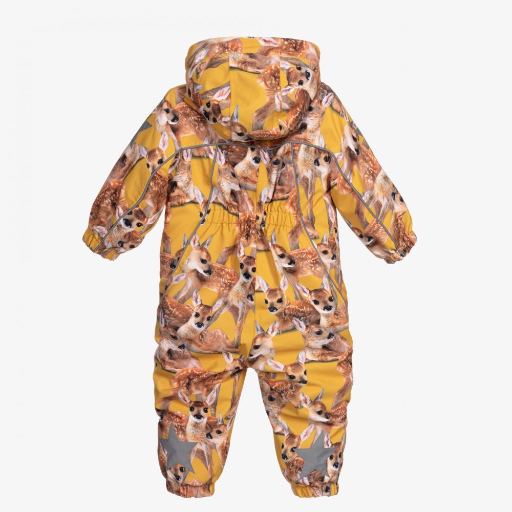 Molo-Yellow Fawns Snowsuit  | Childrensalon Outlet