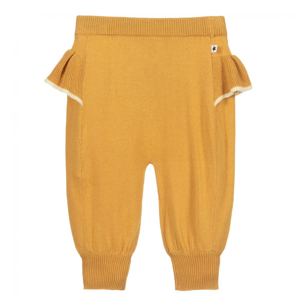 Molo-Желтые трикотажные хлопковые брюки | Childrensalon Outlet