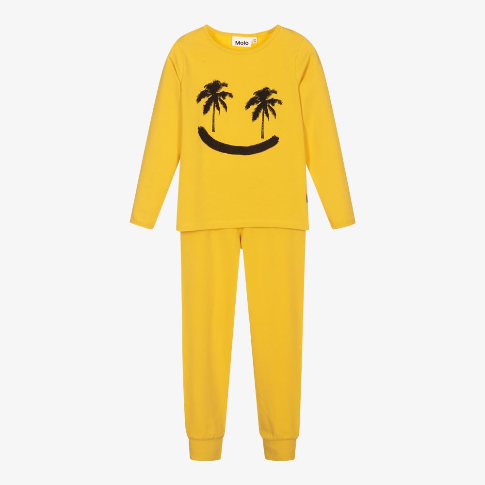 Molo - Pyjama jaune en coton bio | Childrensalon