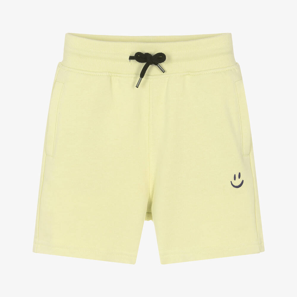 Molo-Yellow Organic Cotton Shorts | Childrensalon Outlet