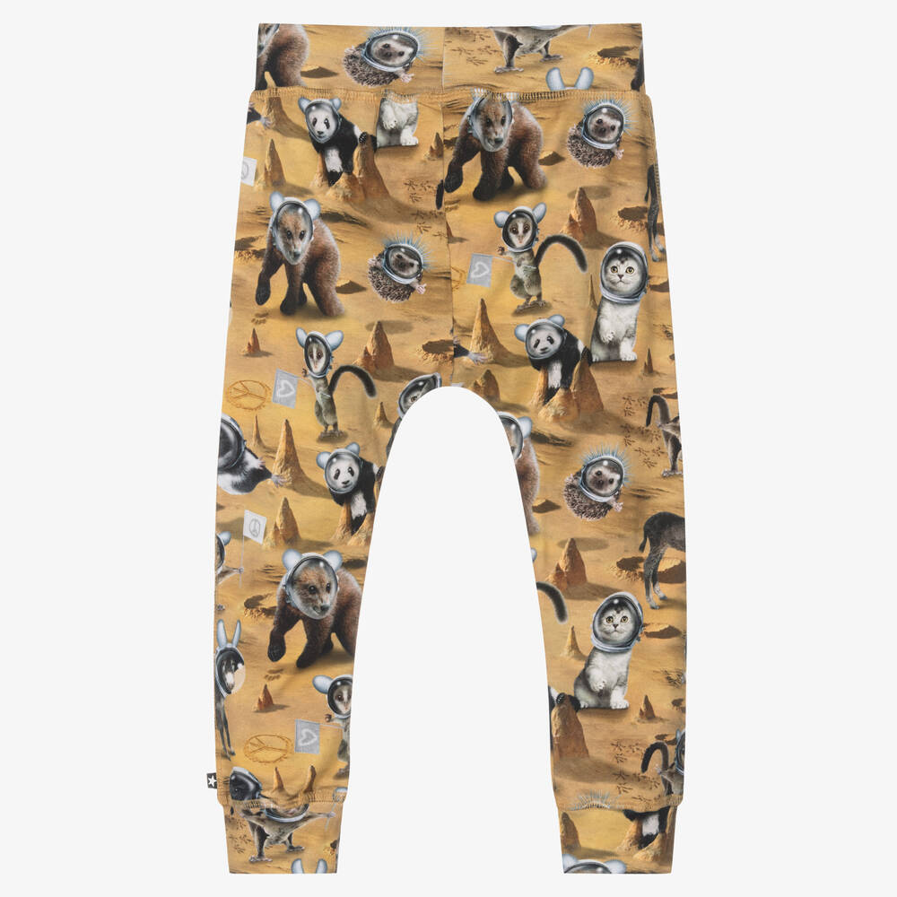 Molo-Yellow Space Animal Joggers | Childrensalon Outlet