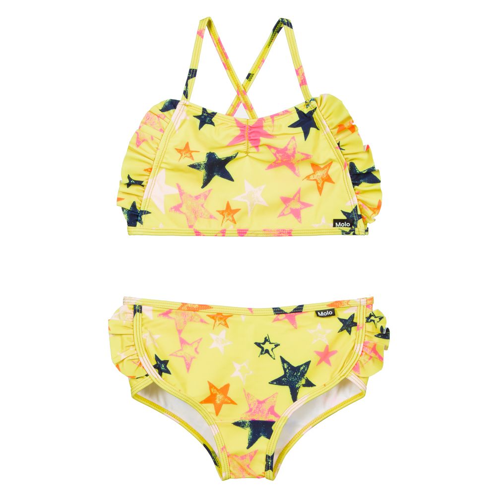 Molo - Yellow Stars Bikini (UPF50+) | Childrensalon