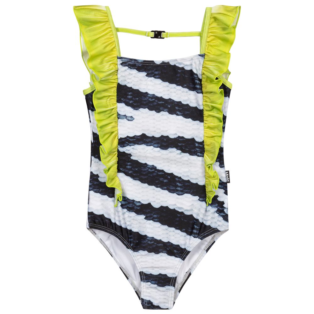 Molo - Zebra Fish Swimsuit (UPF50+) | Childrensalon