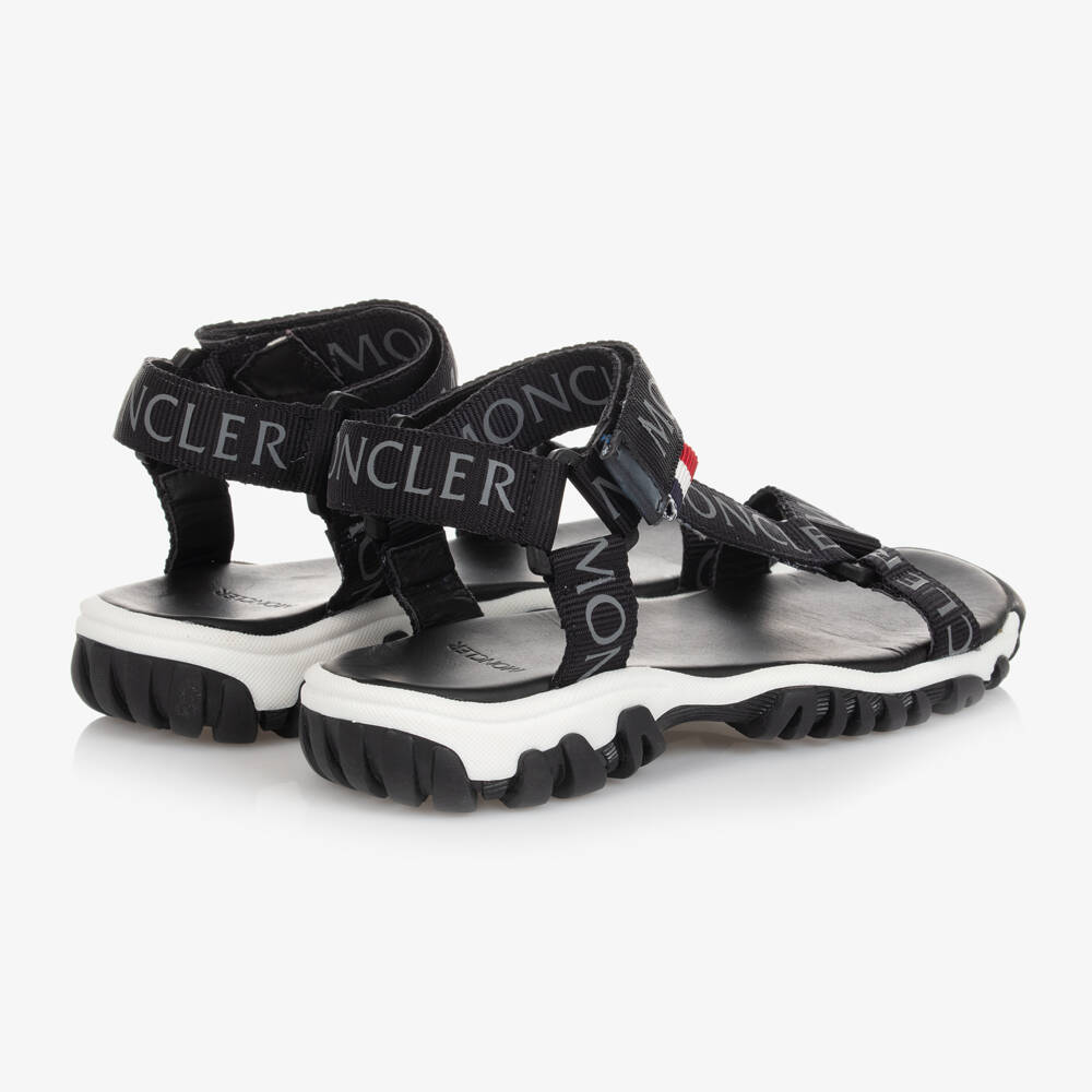 Moncler Enfant-Black Velcro Adventure Sandals | Childrensalon Outlet