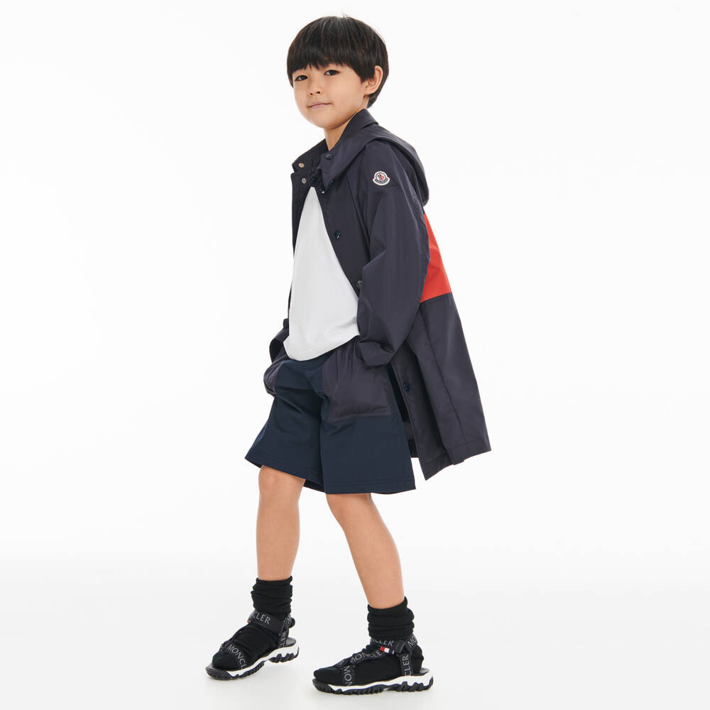 Moncler Enfant-Black Velcro Adventure Sandals | Childrensalon Outlet