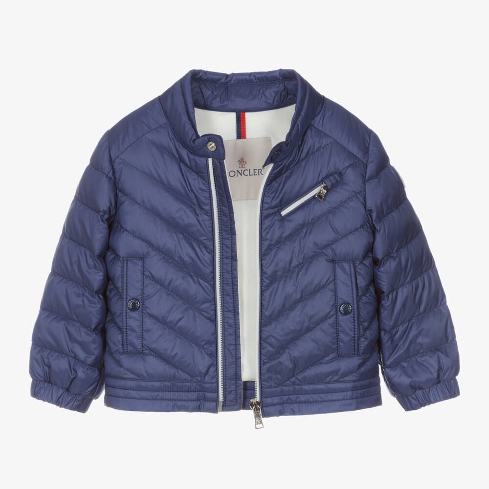 Moncler Enfant-جاكيت أزرق فاتح مبطن للصبيان | Childrensalon Outlet