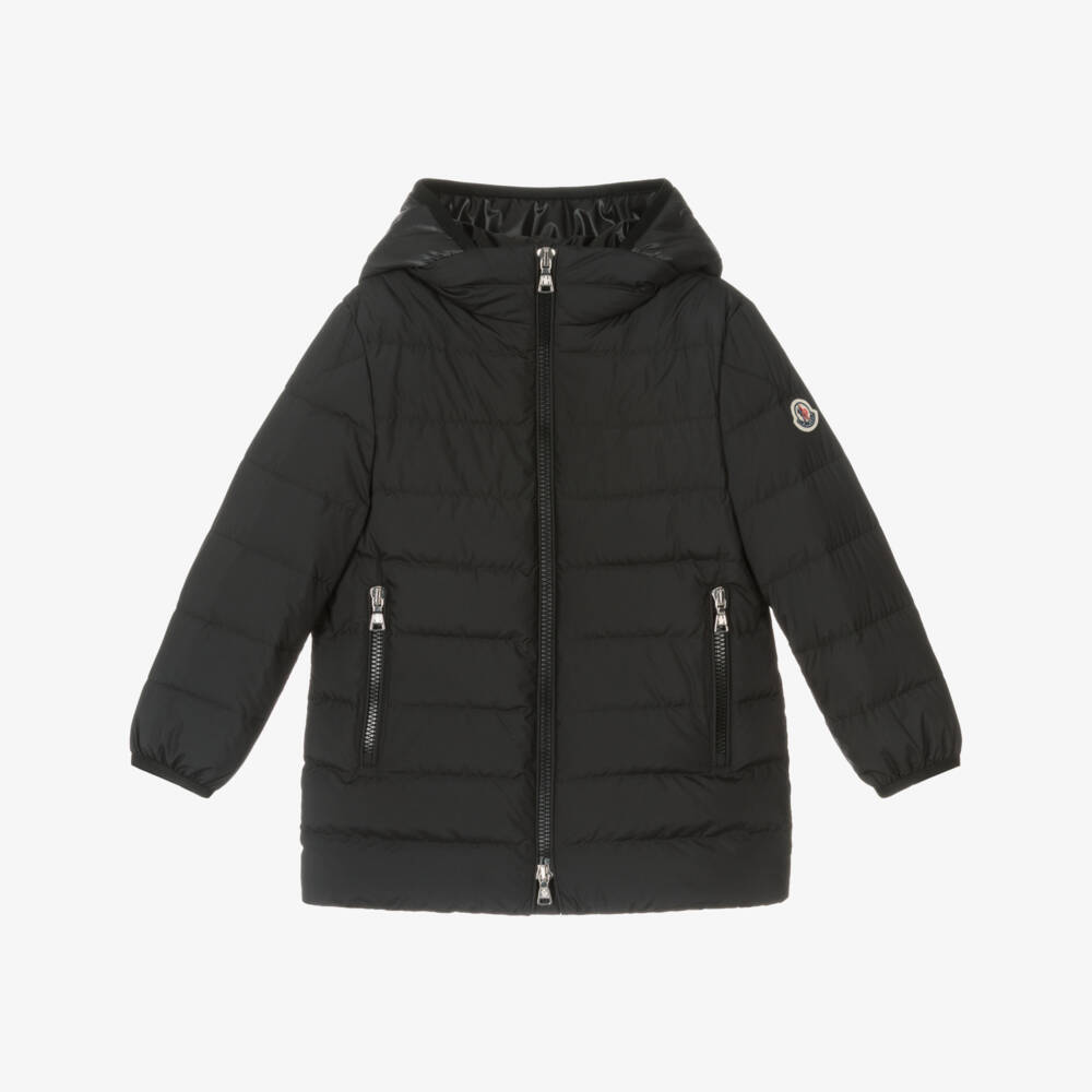 Moncler Enfant-Boys Black Andries Hooded Down Coat | Childrensalon Outlet