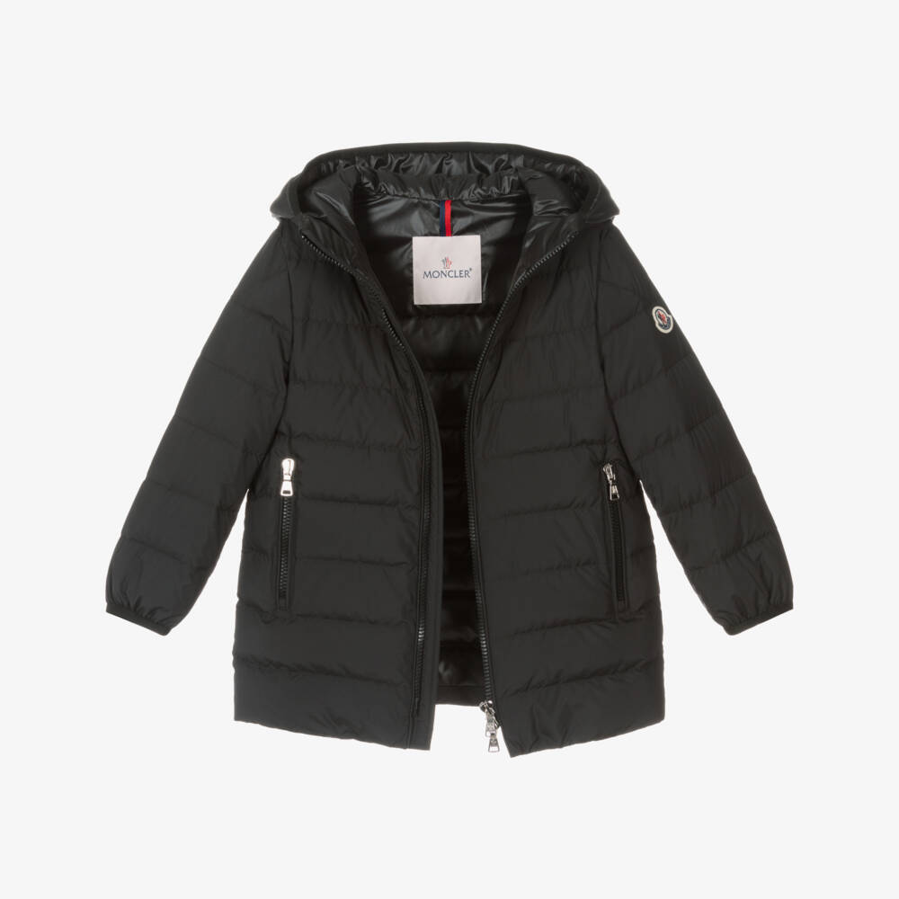 Moncler Enfant-Boys Black Andries Hooded Down Coat | Childrensalon Outlet