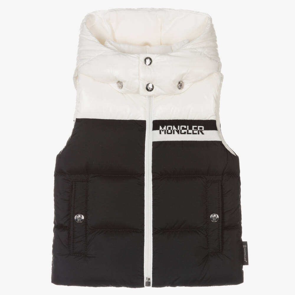 Moncler Enfant-سترة مبطنة سوداء للأولاد | Childrensalon Outlet