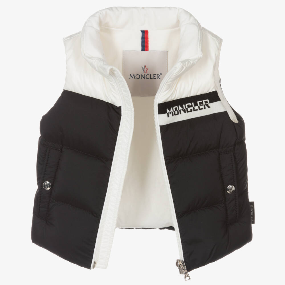 Moncler Enfant-سترة مبطنة سوداء للأولاد | Childrensalon Outlet