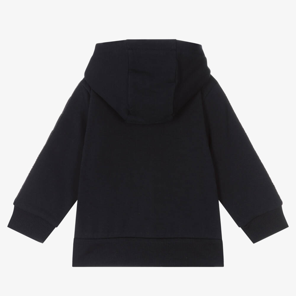 Moncler Enfant-Boys Deep Blue Knit Hoodie | Childrensalon Outlet