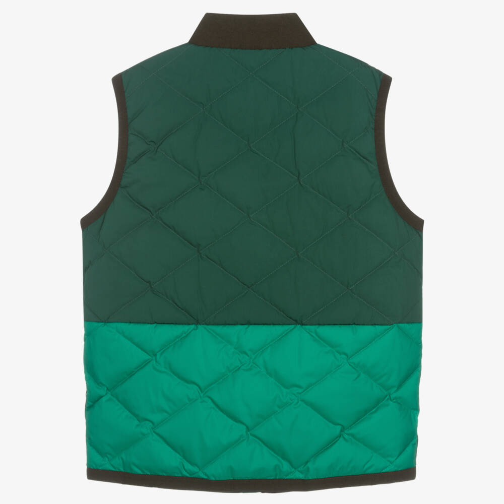 Moncler Enfant-جيليه مبطن أخضر للأولاد | Childrensalon Outlet