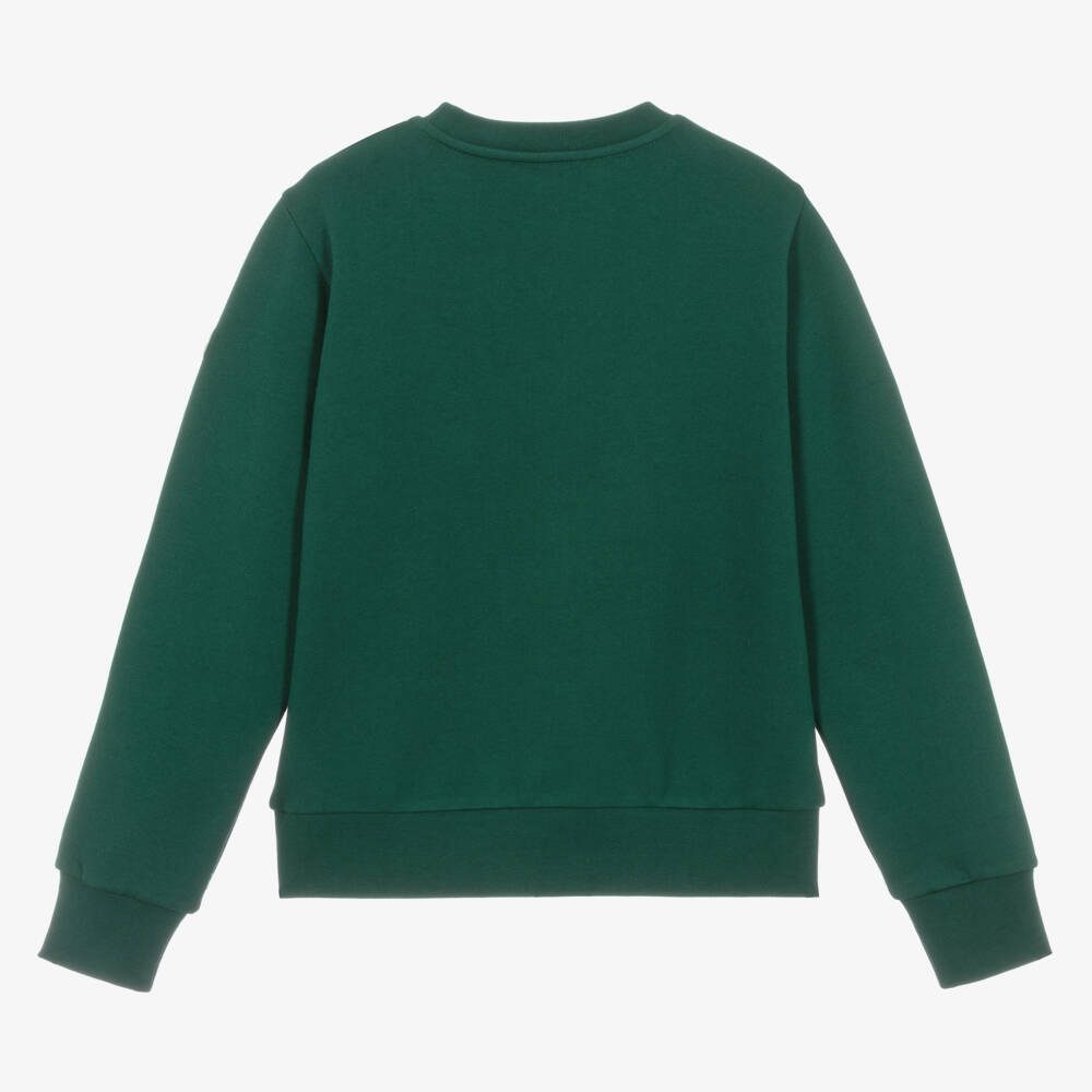 Moncler Enfant-قميص قطني أخضر للأولاد بأسلوب الفارسيتي | Childrensalon Outlet