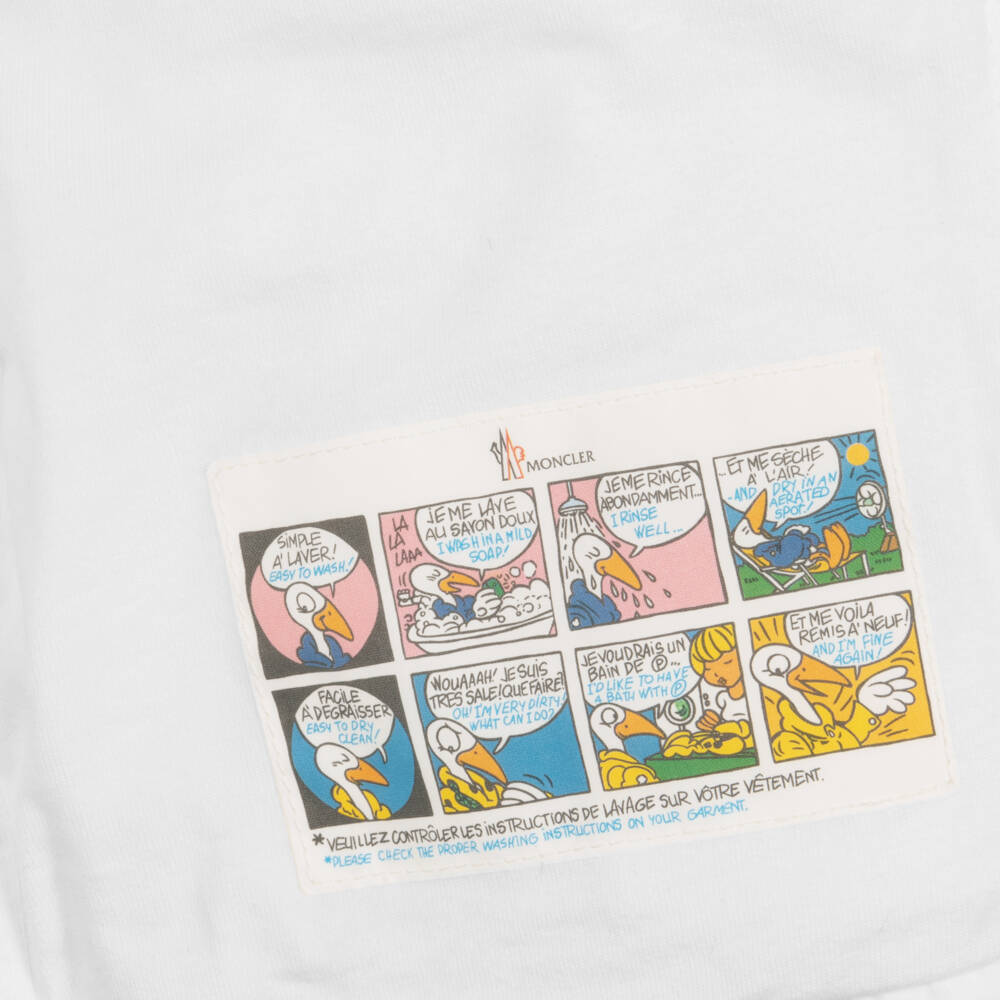 Moncler Enfant-سترة مبطنة للصبيان بلون عاجي | Childrensalon Outlet