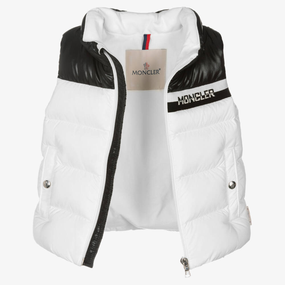 Moncler Enfant-سترة مبطنة للصبيان بلون عاجي | Childrensalon Outlet