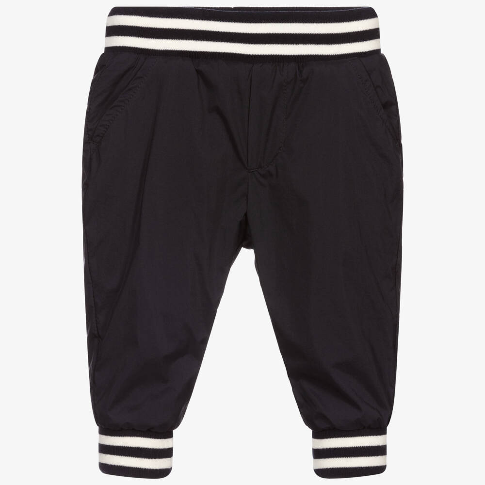 Moncler Enfant-Трикотажные джоггеры для мальчиков в полуночном синем цвете | Childrensalon Outlet