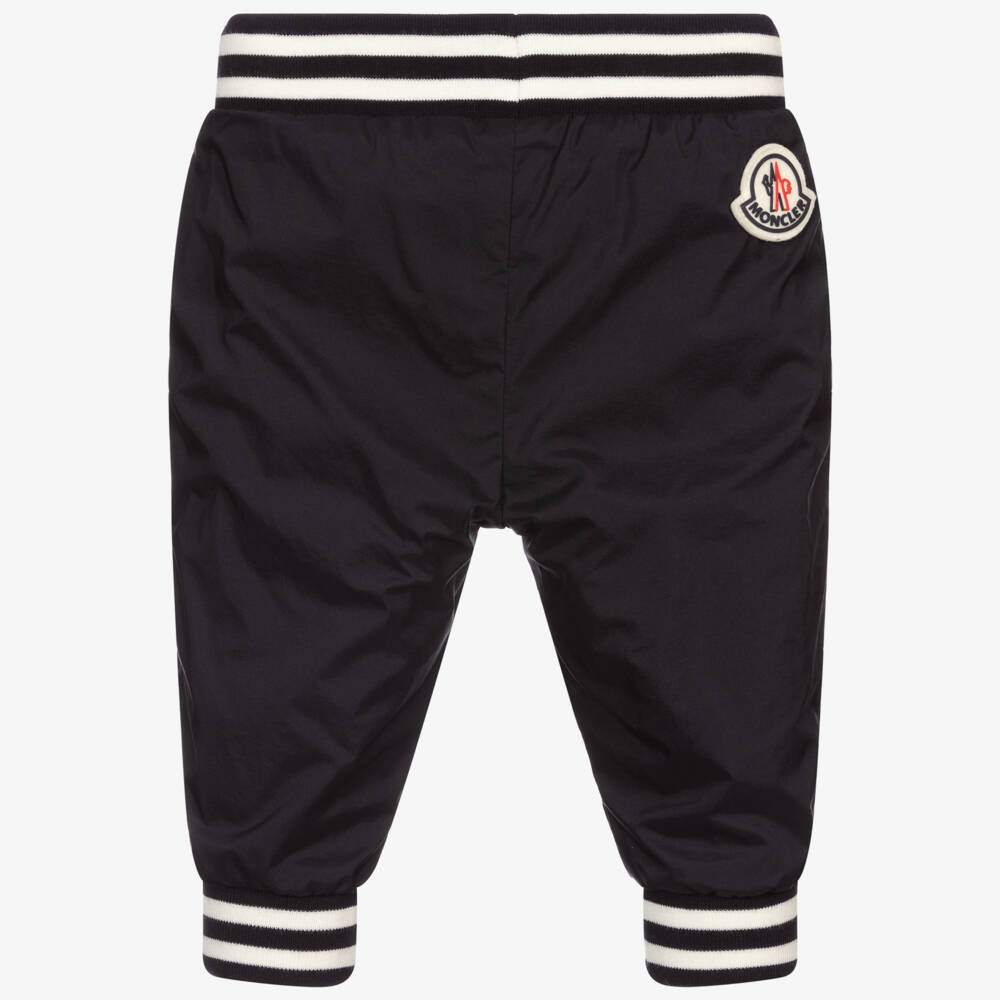 Moncler Enfant-Трикотажные джоггеры для мальчиков в полуночном синем цвете | Childrensalon Outlet