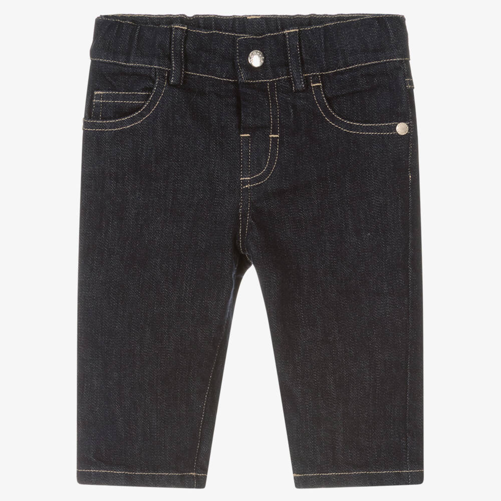 Moncler Enfant-بنطلون جينز أزرق داكن للأولاد | Childrensalon Outlet