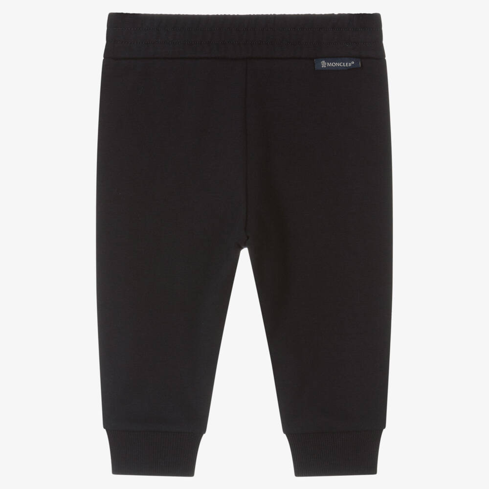 Moncler Enfant-بنطلون رياضي مخطط أزرق داكن للأولاد | Childrensalon Outlet