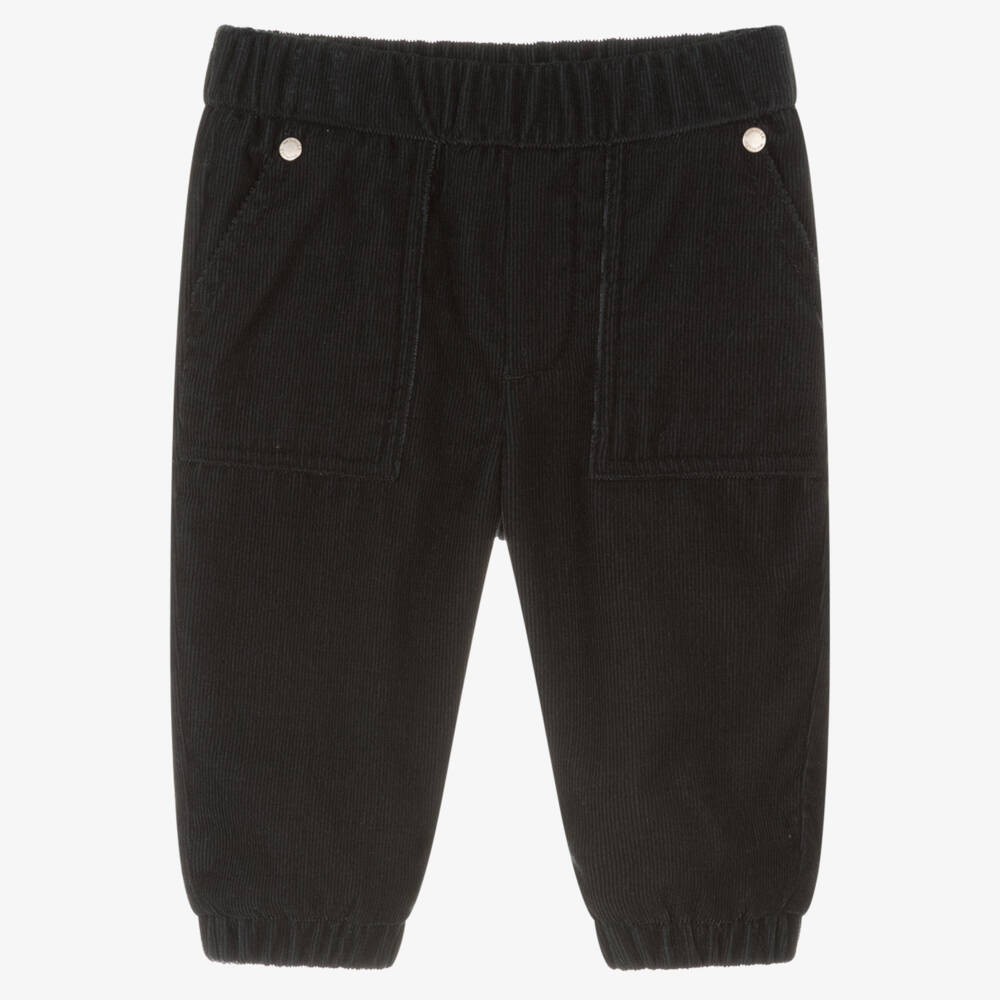 Moncler Enfant-بنطلون كوردروي أزرق ناعم للأولاد | Childrensalon Outlet