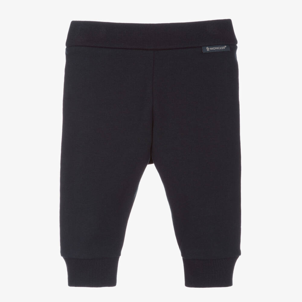 Moncler Enfant-بنطلون رياضي قطني ناعم للأولاد بلون كحلي | Childrensalon Outlet