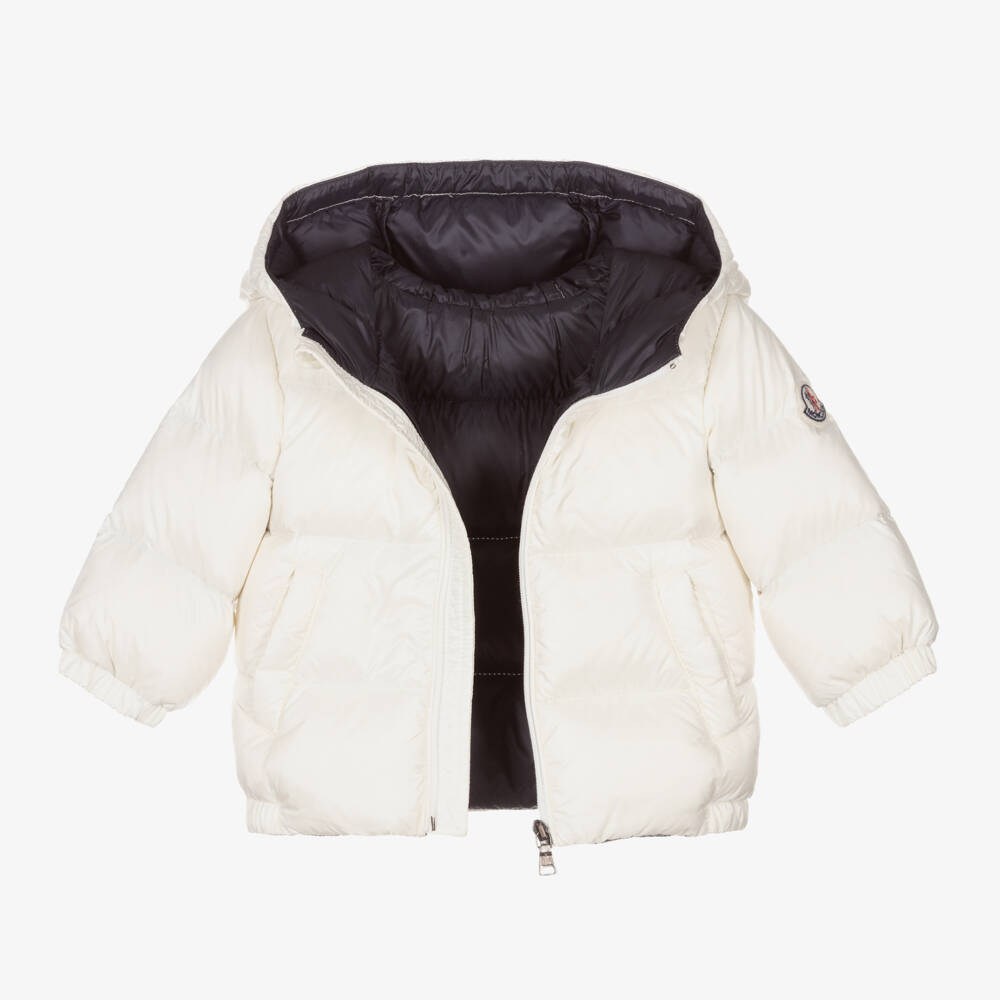 Moncler Enfant-Boys White Down Puffer Jacket | Childrensalon Outlet