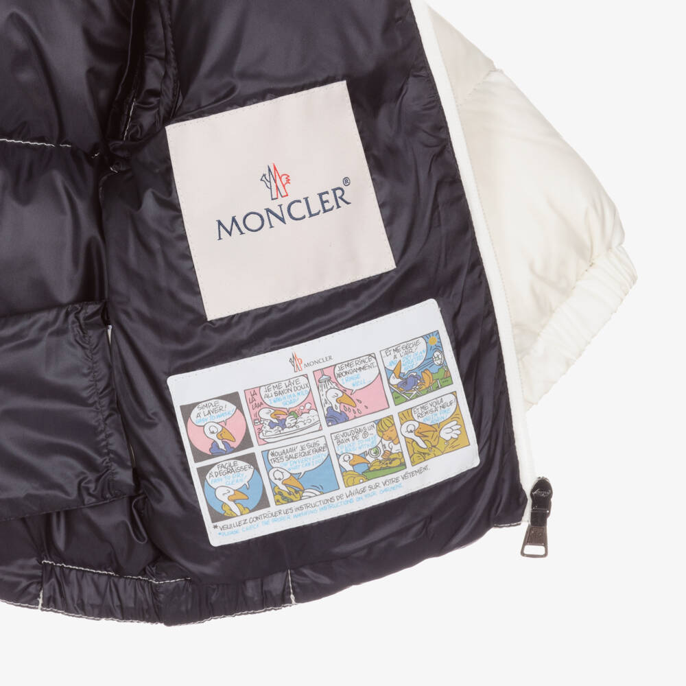 Moncler Enfant-Boys White Down Puffer Jacket | Childrensalon Outlet