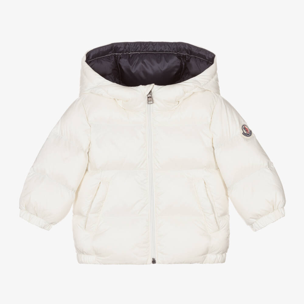 Moncler Enfant-Boys White Down Puffer Jacket | Childrensalon Outlet