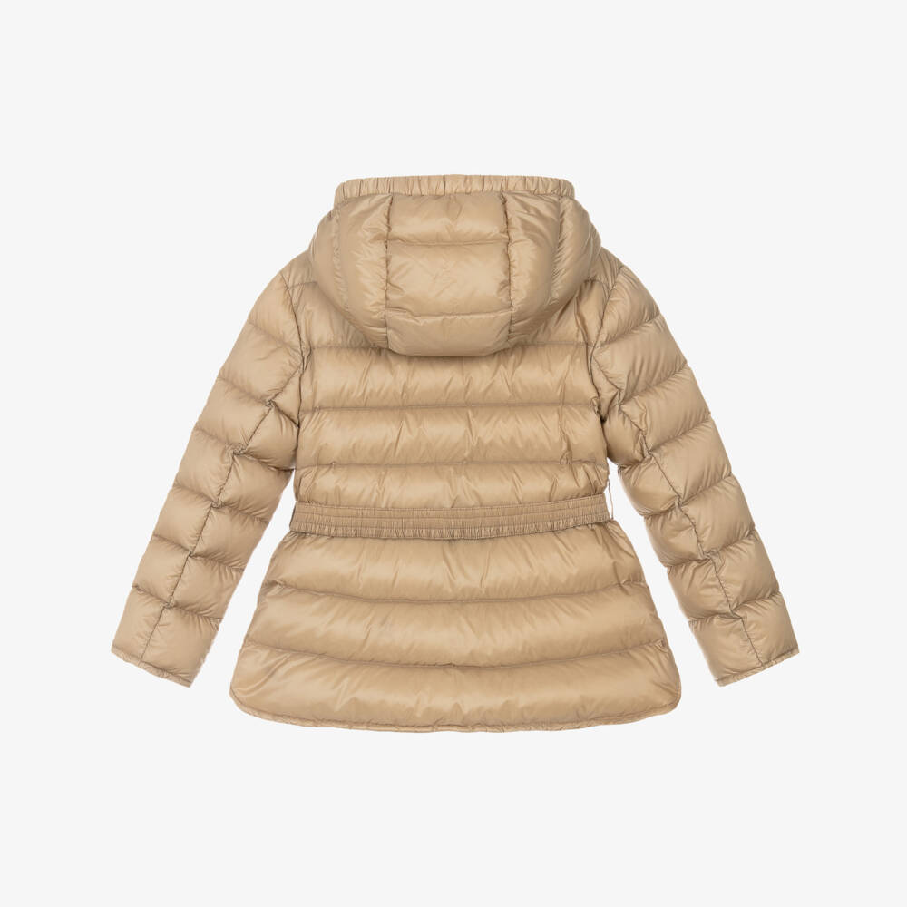 Moncler Enfant-Girls Beige Argenno Down Puffer Jacket | Childrensalon Outlet