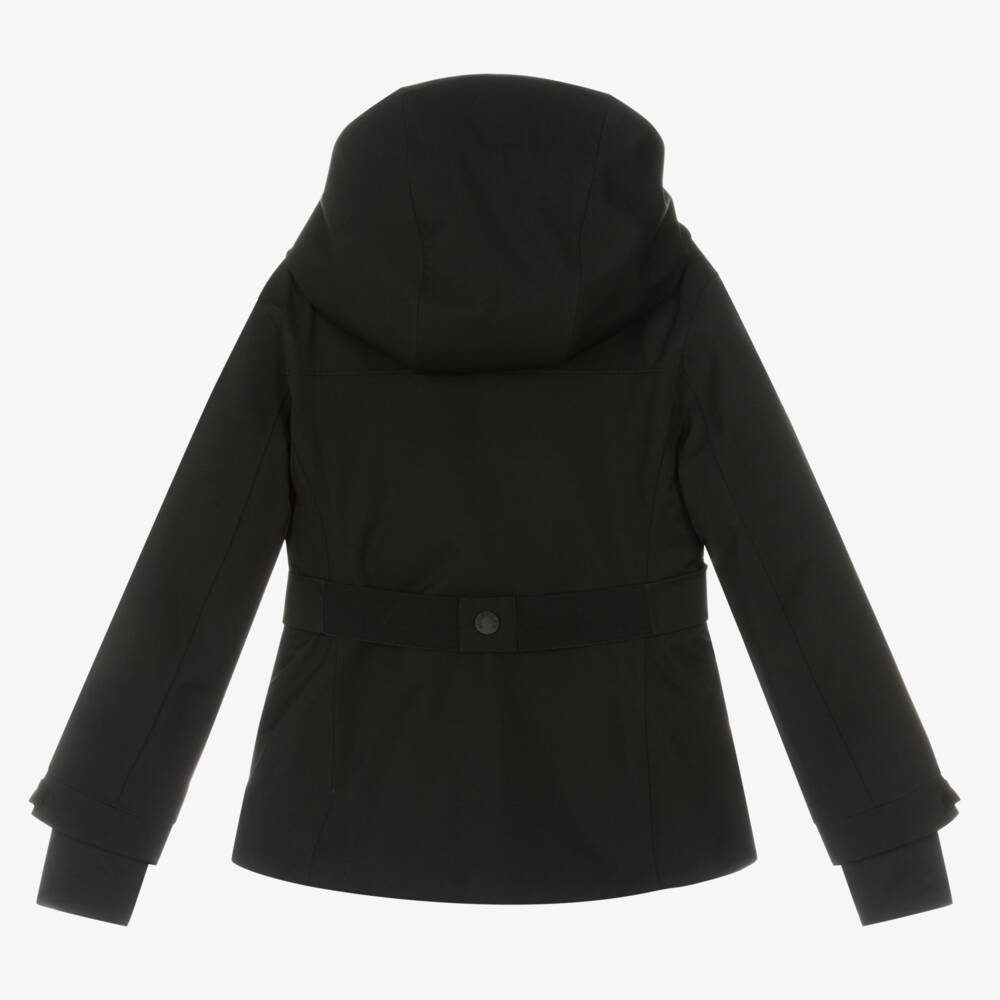 Moncler Enfant-Girls Black Technical Ski Jacket | Childrensalon Outlet