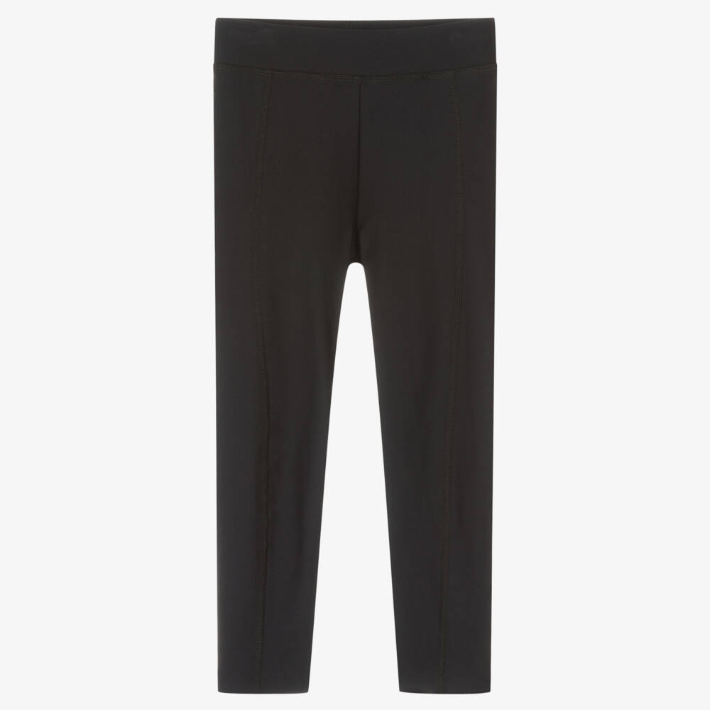 Moncler Enfant-Классические черные леггинсы для девочек | Childrensalon Outlet