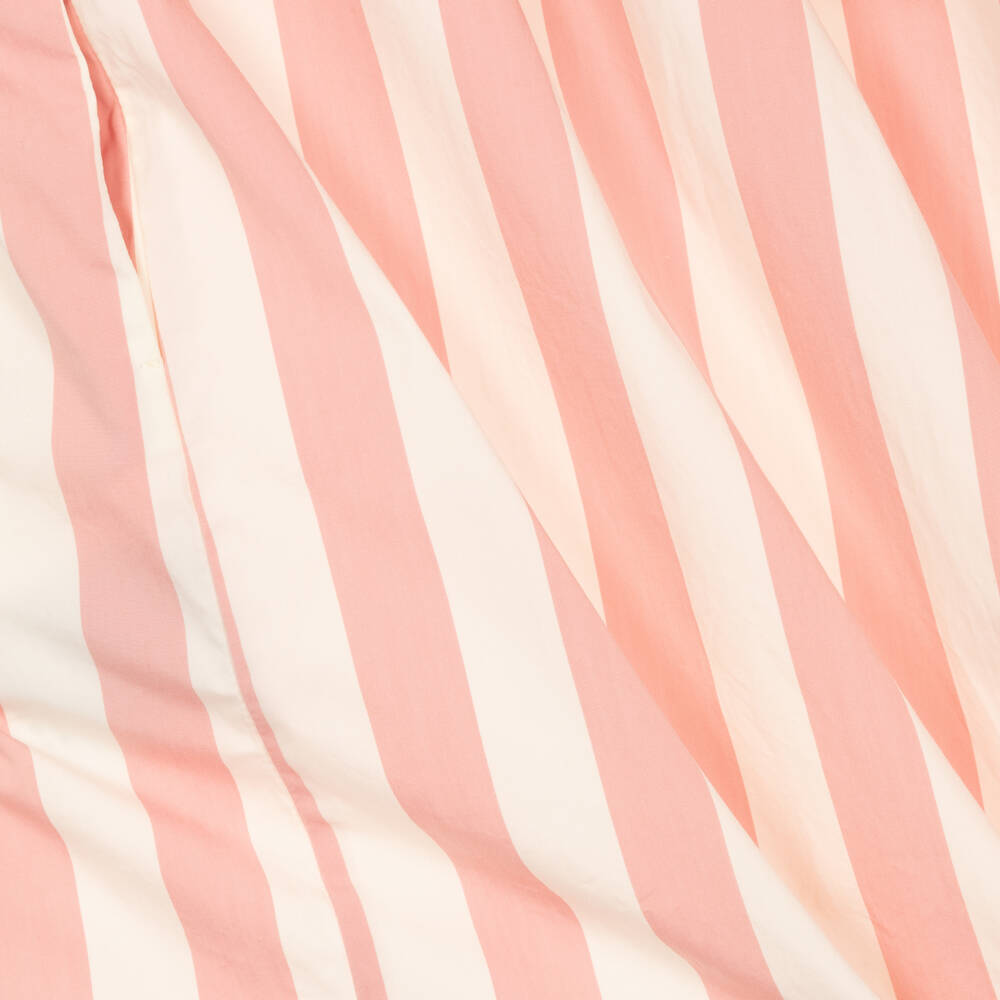 Moncler Enfant-Хлопковое платье в розовую полоску для девочек | Childrensalon Outlet