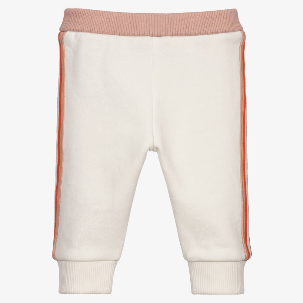 Moncler Enfant-بنطلون كريمي مرن للبنات | Childrensalon Outlet