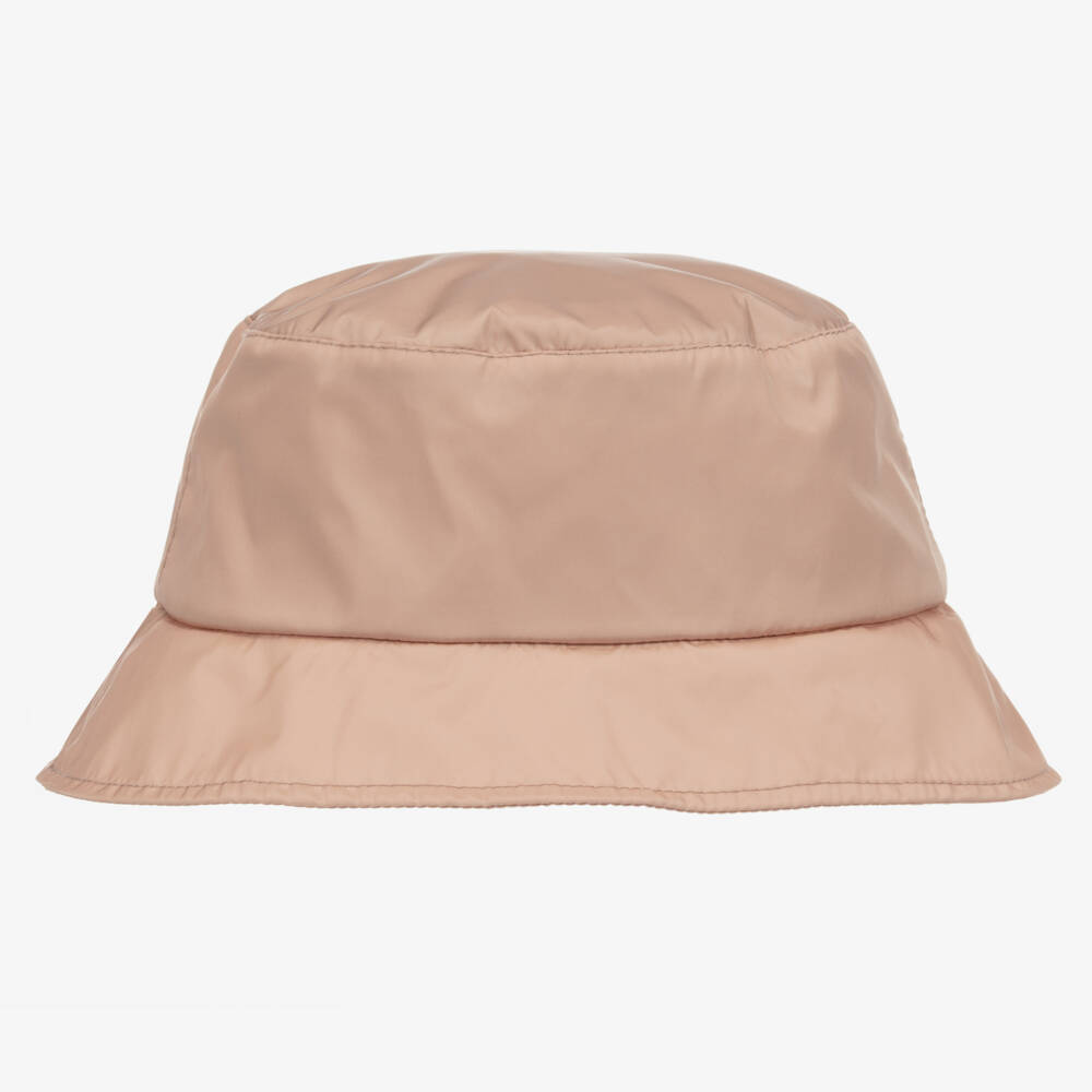 Moncler Enfant-Шапка из нейлона розового цвета для девочек | Childrensalon Outlet