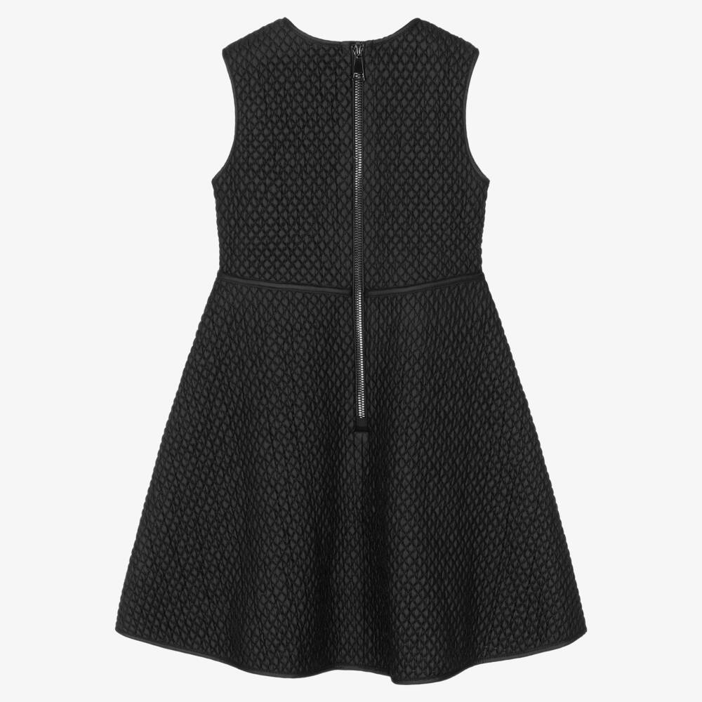 Moncler Enfant-فستان أسود مبطن أنيق للبنات | Childrensalon Outlet