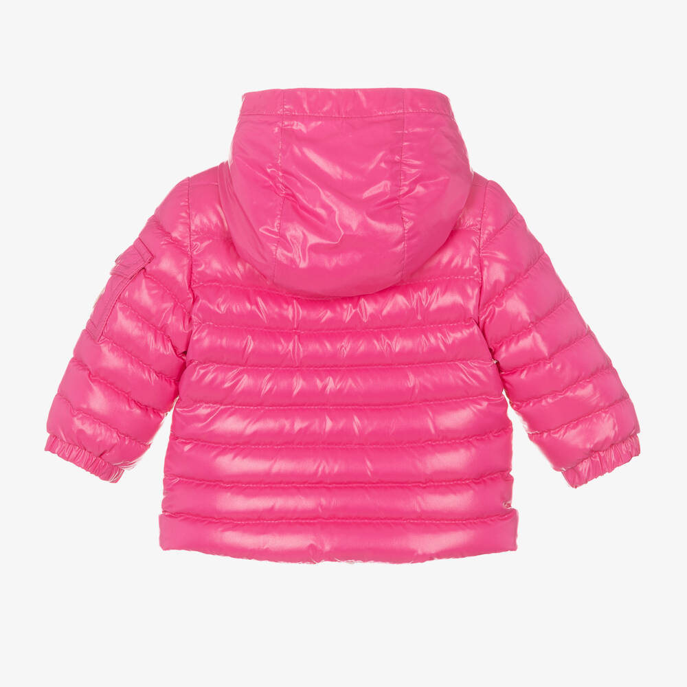 Moncler Enfant-Girls Fuchsia Quilted Down Jacket | Childrensalon Outlet