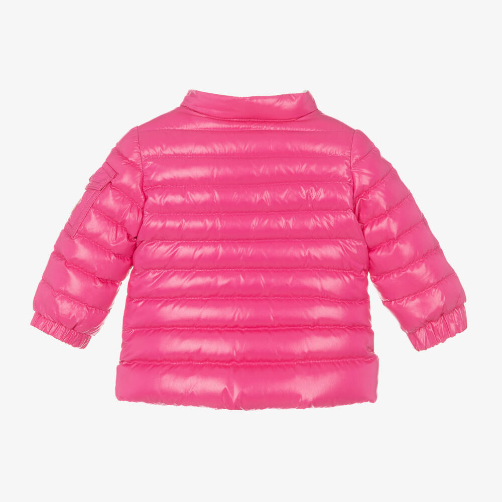 Moncler Enfant-Girls Fuchsia Quilted Down Jacket | Childrensalon Outlet