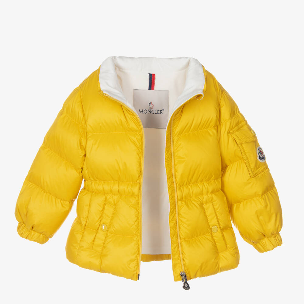 Moncler Enfant-Girls Golden Quilted Down Coat | Childrensalon Outlet