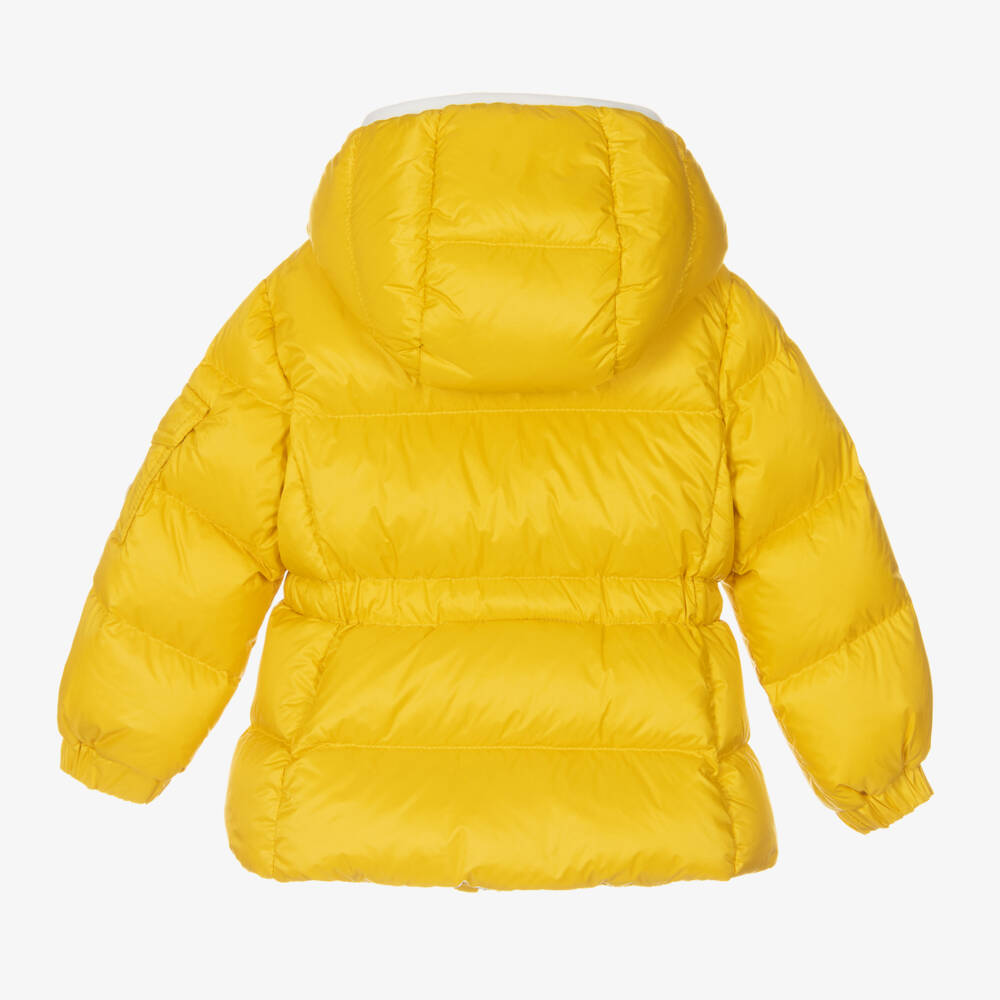 Moncler Enfant-Girls Golden Quilted Down Coat | Childrensalon Outlet