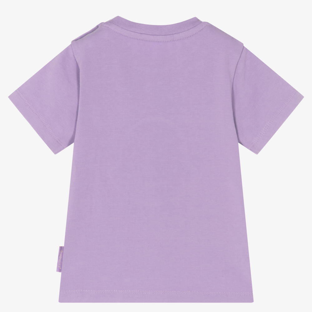 Moncler Enfant-Girls Lilac Short Sleeve Tee | Childrensalon Outlet