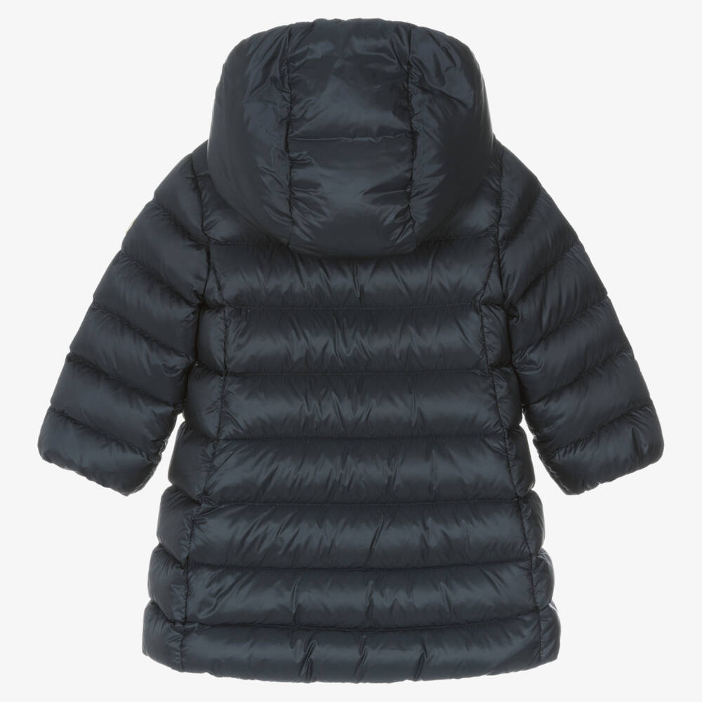 Moncler Enfant-Girls Navy Down Puffer Coat | Childrensalon Outlet