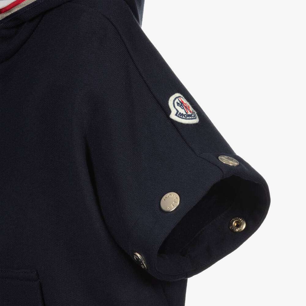 Moncler Enfant-Girls Navy Hooded Tracksuit Set | Childrensalon Outlet