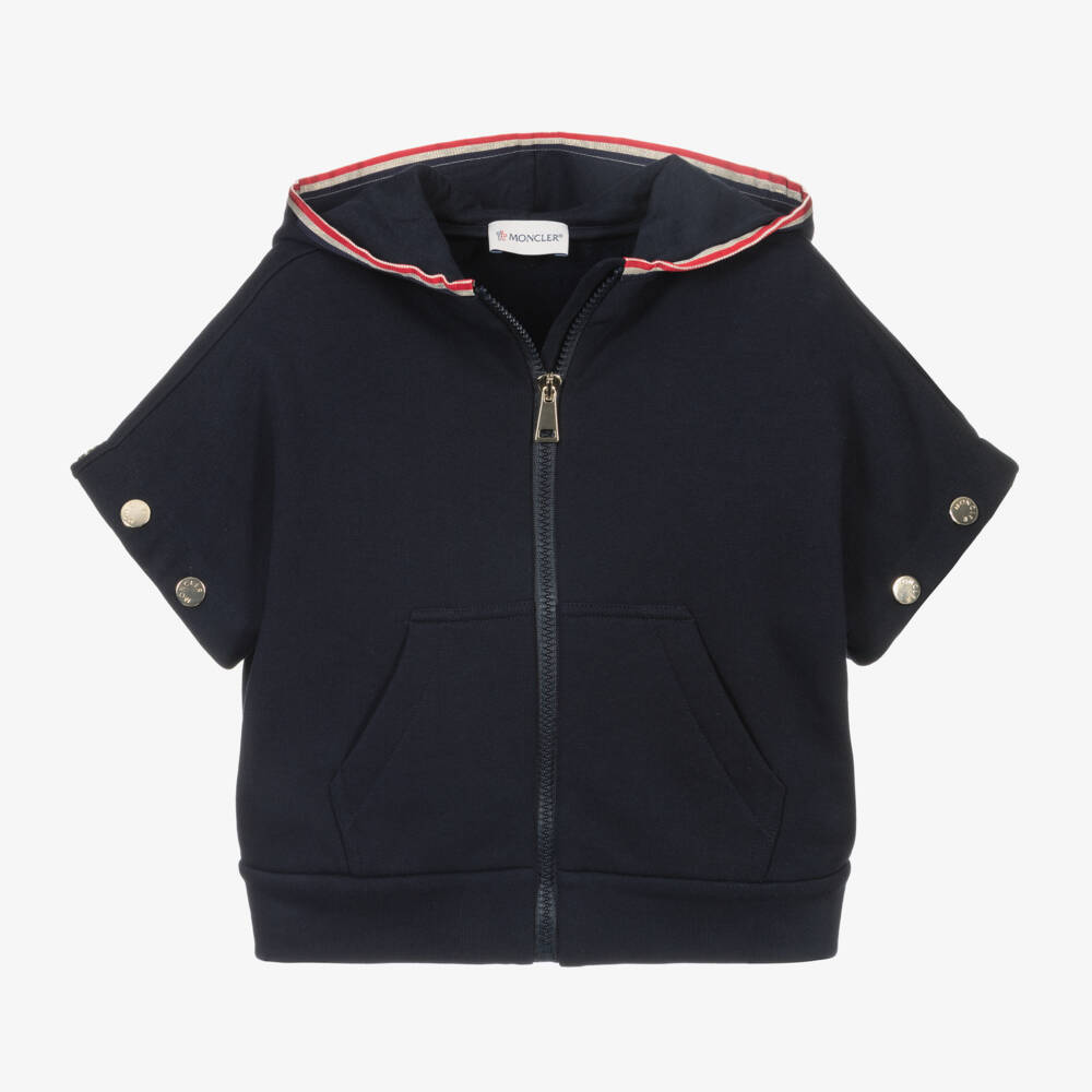 Moncler Enfant-Girls Navy Hooded Tracksuit Set | Childrensalon Outlet