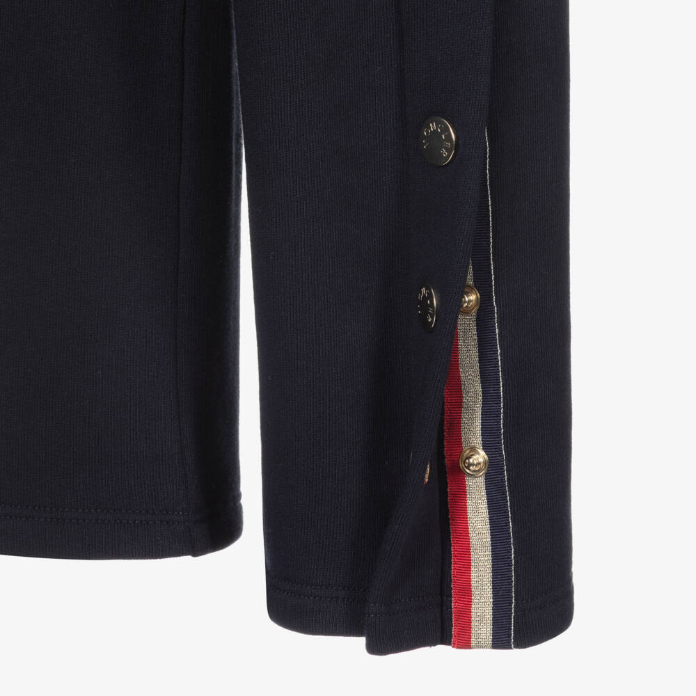 Moncler Enfant-Girls Navy Hooded Tracksuit Set | Childrensalon Outlet