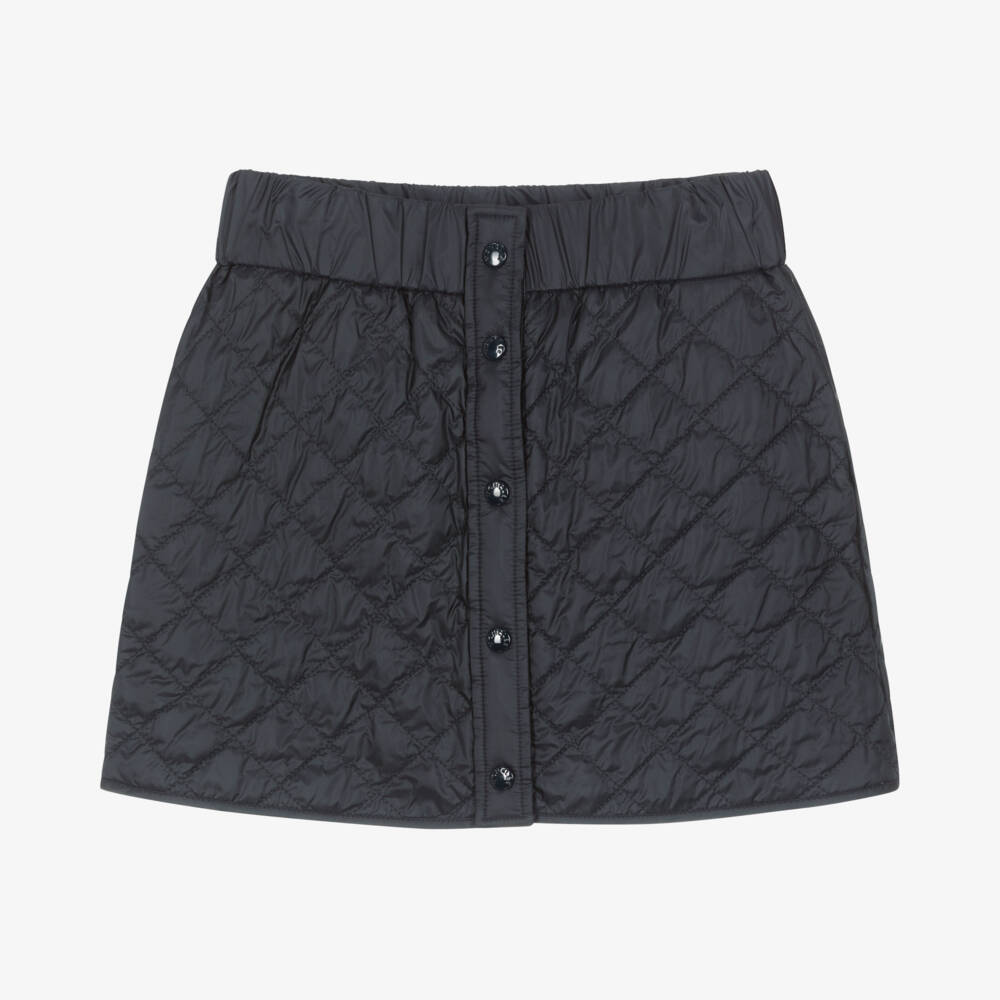 Moncler Enfant-Girls Navy Quilted A-Line Skirt | Childrensalon Outlet