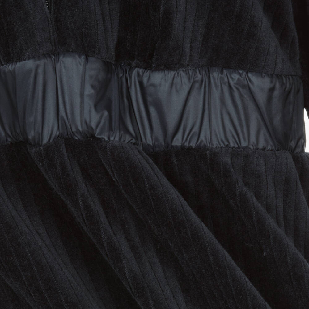 Moncler Enfant-Girls Navy Velvet Corduroy Dress | Childrensalon Outlet