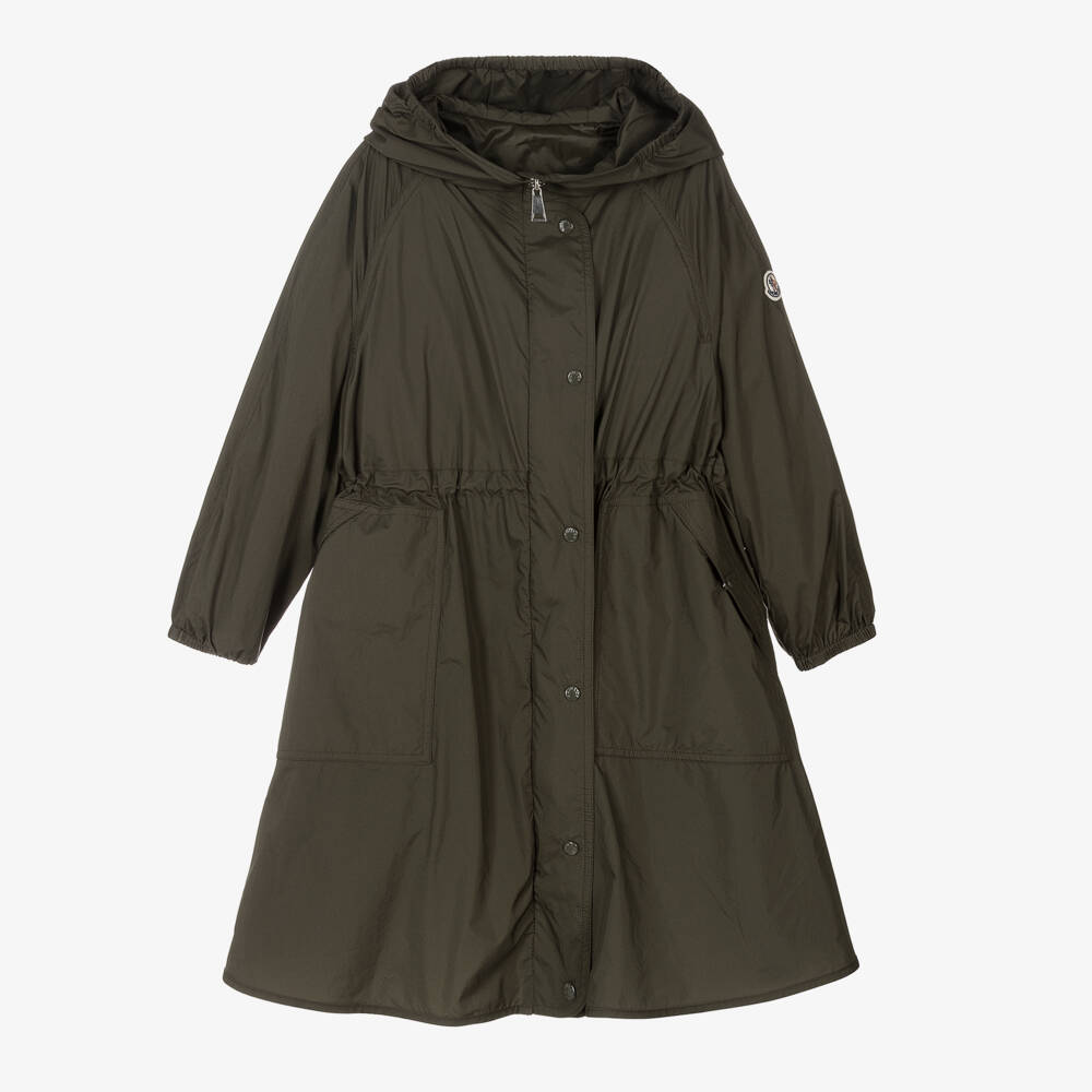 Moncler Enfant-Girls Olive Down Parka Coat | Childrensalon Outlet